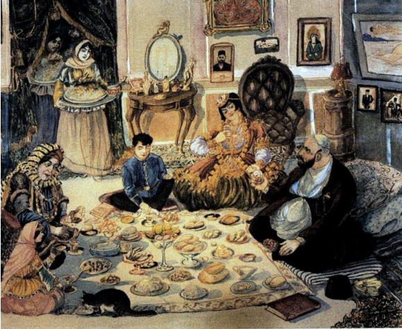 سفره ی افطار فقرا  - عظیم عظیم زاده